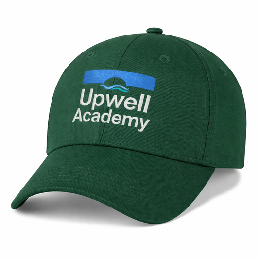 Bottle Green Cap with Upwell Embroidered Logo