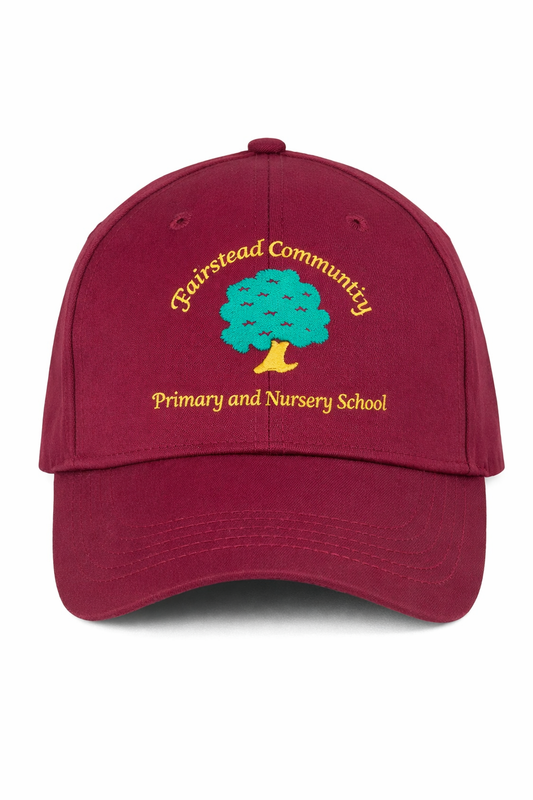 Maroon Cap with Fairstead Embroidered Logo