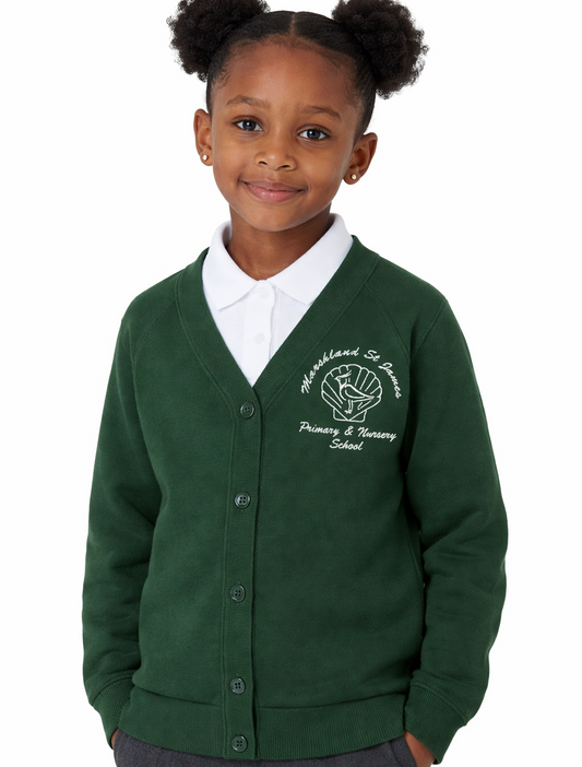 Bottle Cardigan with Marshland Embroidered Logo