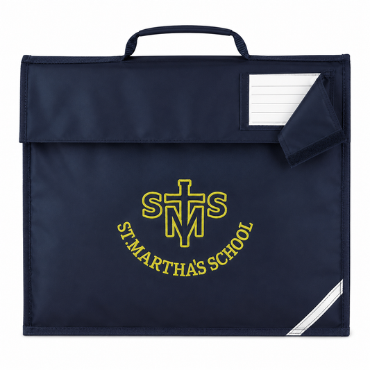 Navy Book Bag with St Martha's School Printed Logo