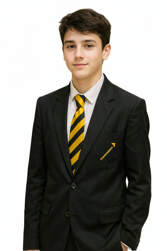 Black Blazer with KLA Embroidered Logo
