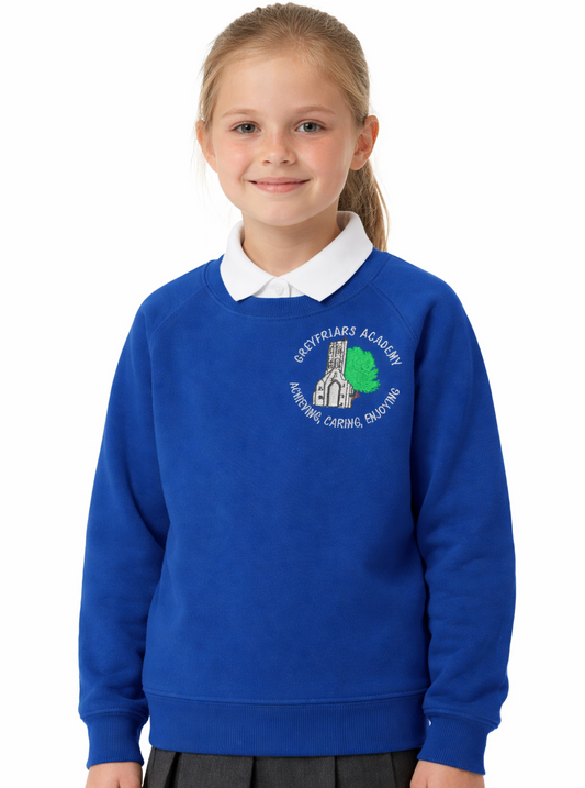 Royal Sweatshirt with Greyfriars Embroidered Logo
