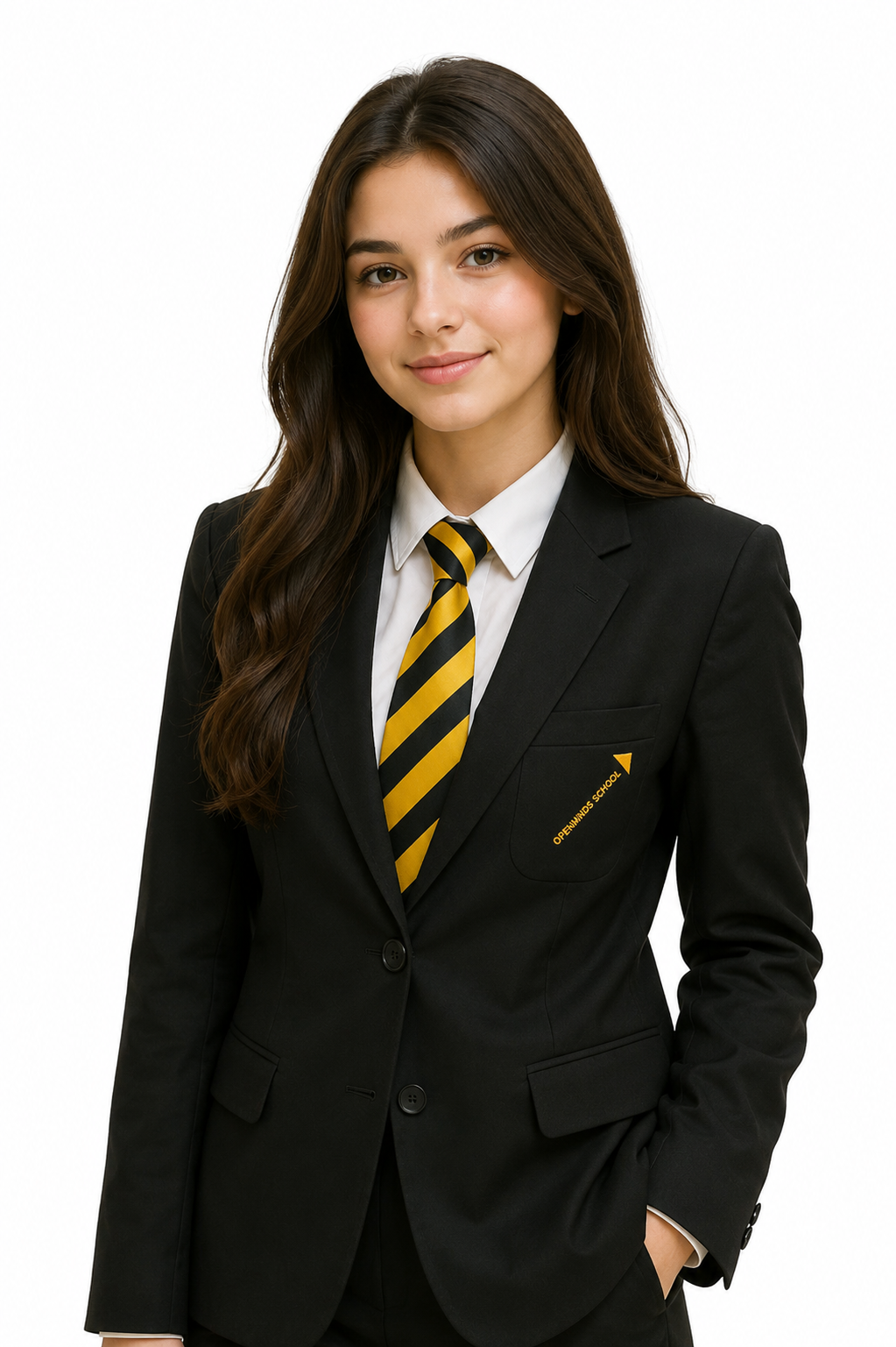 Black Blazer with KLA Embroidered Logo
