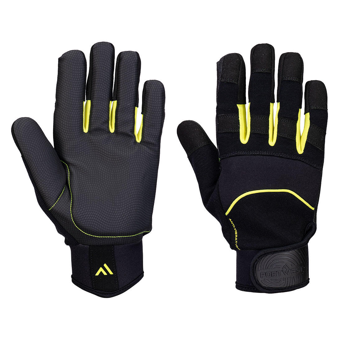 Portwest Anti-Vibration B600 PU Mechanical Glove Black (A791)