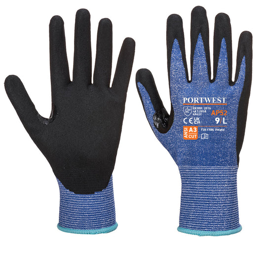 Portwest Cut C13 Dexti Ultra Nitrile Glove Blue/Black (AP52)