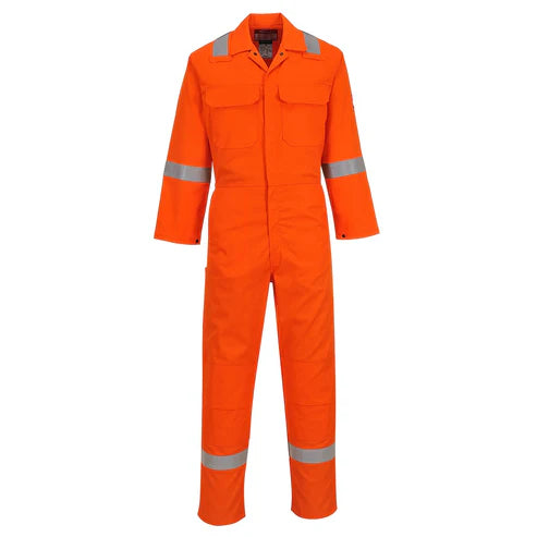 Portwest Hi-Vis Bizweld Iona Fire Retardant Coverall ORANGE (BIZ5)