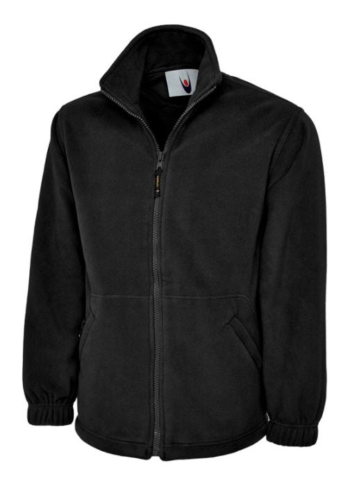 Classic Full Zip Micro Fleece in Black with CCN Embroidery (Hairdressing)
