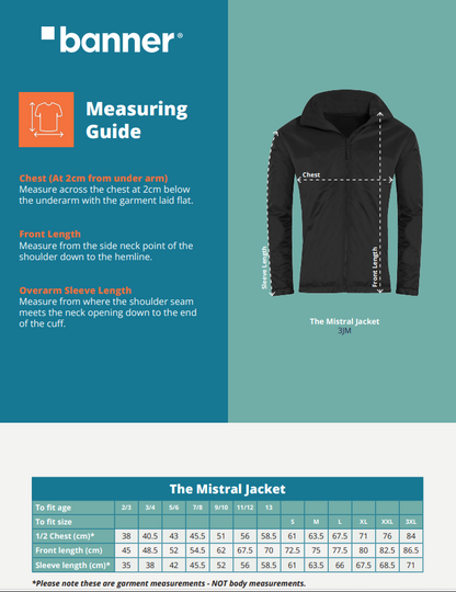 Navy Eco Showerproof Jacket with South Wootton Junior Embroidered Logo