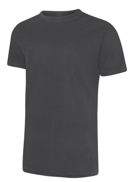 Classic T-Shirt in Charcoal with Logo and Back Print (Supported Internship)