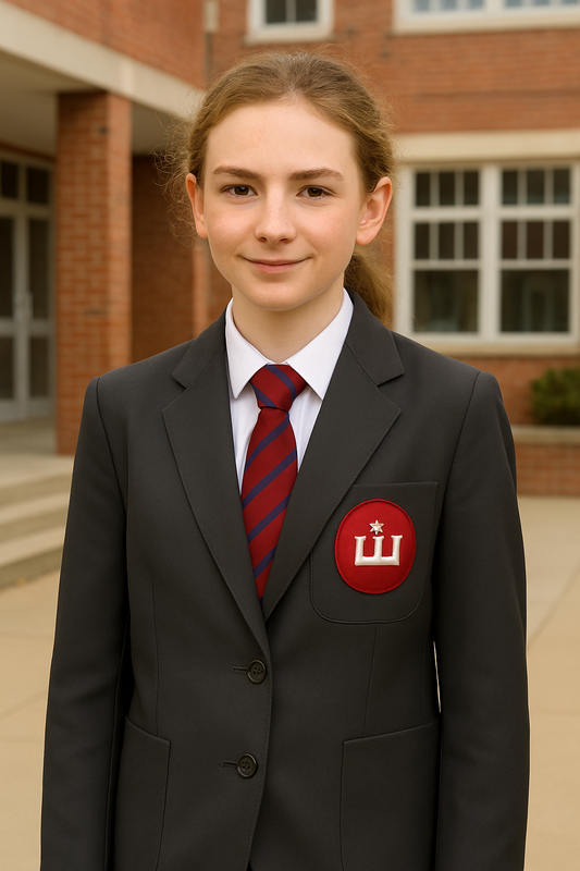 Navy Blazer with KES Embroidered Logo