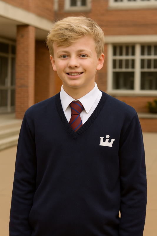 Navy Jumper with KES Embroidered Logo