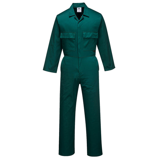 Boilersuit in Bottle Green with Easton Embroidered Logo [Animal Studies FE]