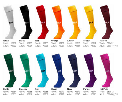 VX3 Plain Playing Socks