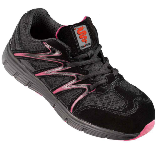Warrior Ladies Safety Trainer Shoe Black