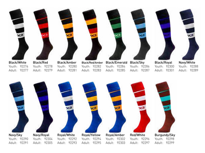 VX3 Hooped Playing Socks
