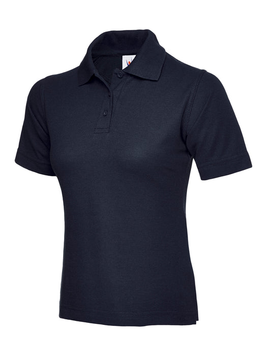 Navy Ladies Polo Shirt with Easton Embroidered Logo [Equine]
