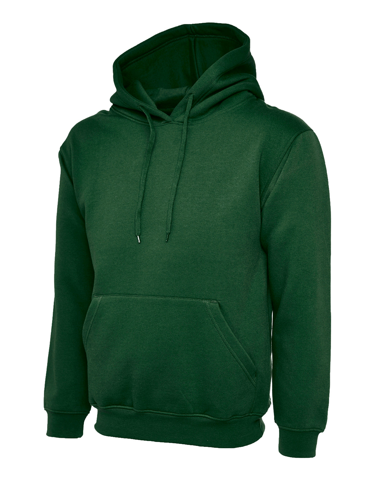 Classic Hoodie in Bottle Green with Easton Embroidered Logo [Animal Studies FE]