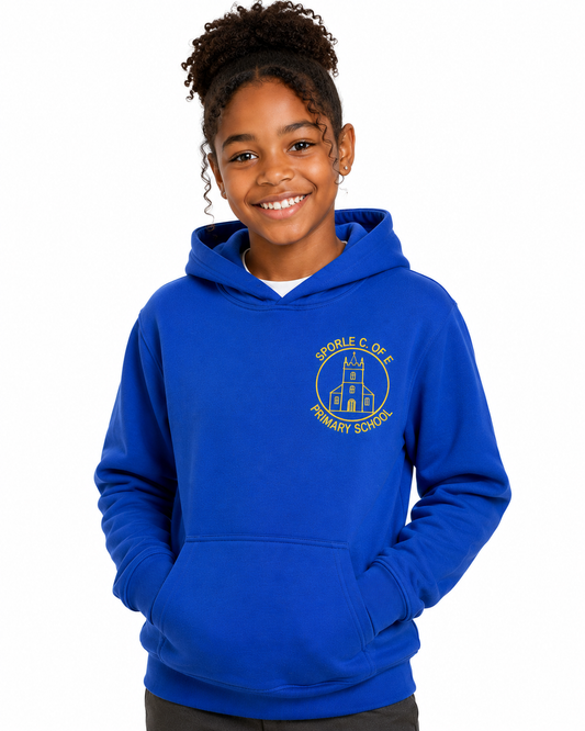 Royal PE Hoodie with Sporle Embroidered Logo