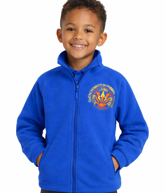 Royal Microfleece with Clenchwarton Embroidered Logo