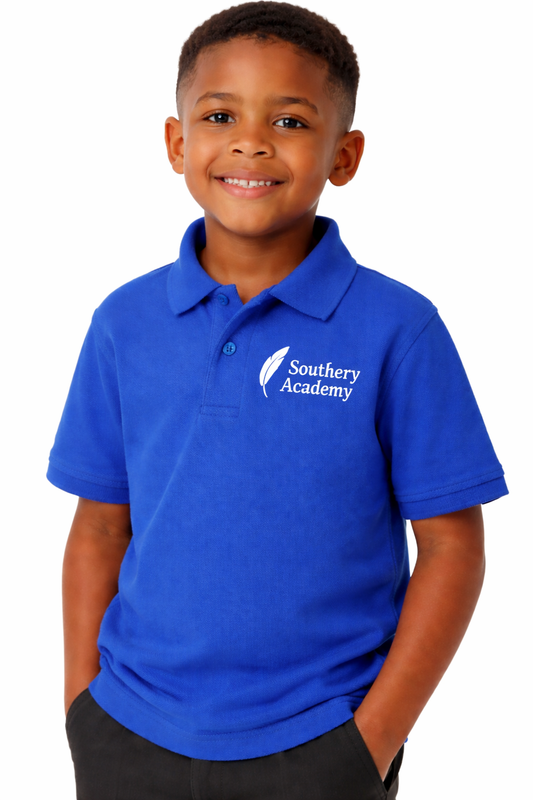 Royal PE Polo Shirt with Southery Embroidered Logo