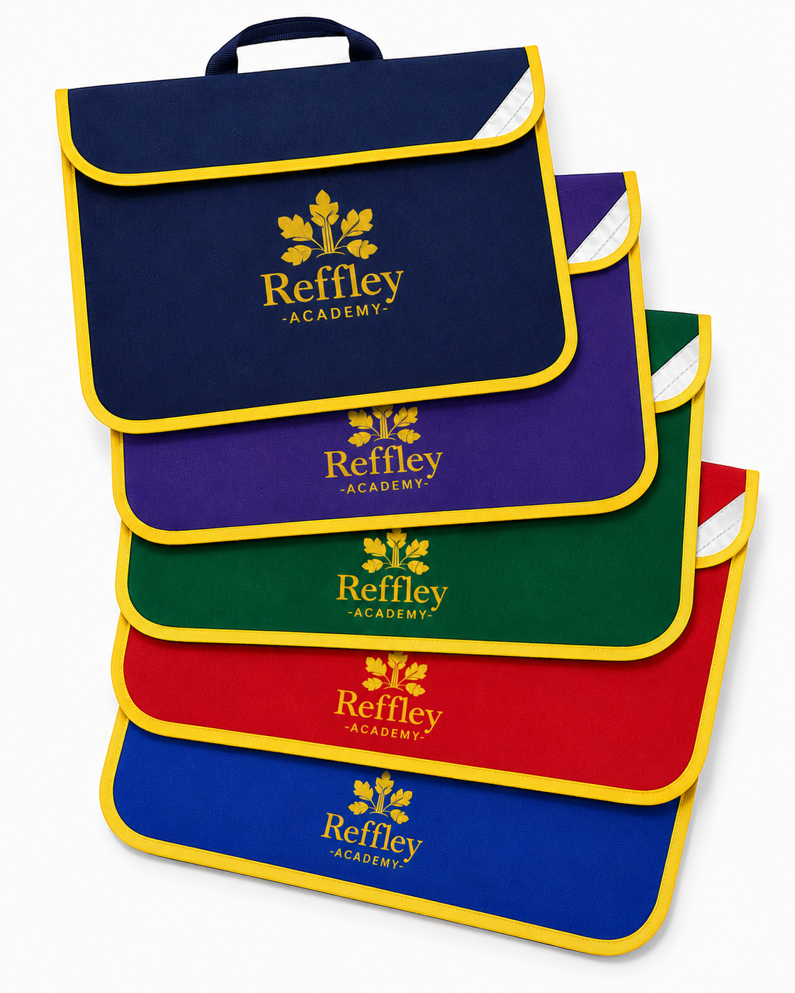 Coloured Book Bag with Reffley Printed Logo