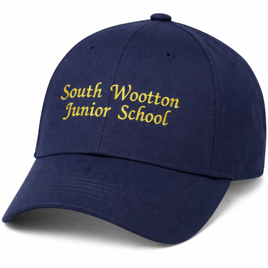 Navy Cap with South Wootton Junior Embroidered Logo