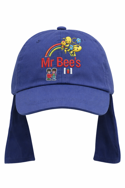 Navy Legionnaire Hat with Mr Bees Embroidered Logo