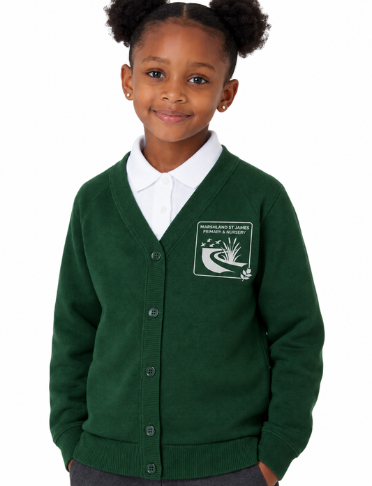 Bottle Cardigan with Marshland Embroidered Logo