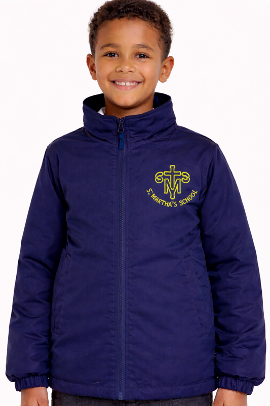 Navy Eco Showerproof Jacket with St Marthas Embroidered Logo