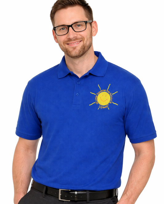 Adult Royal Polo Shirt with Little Sunshines Embroidered Logo