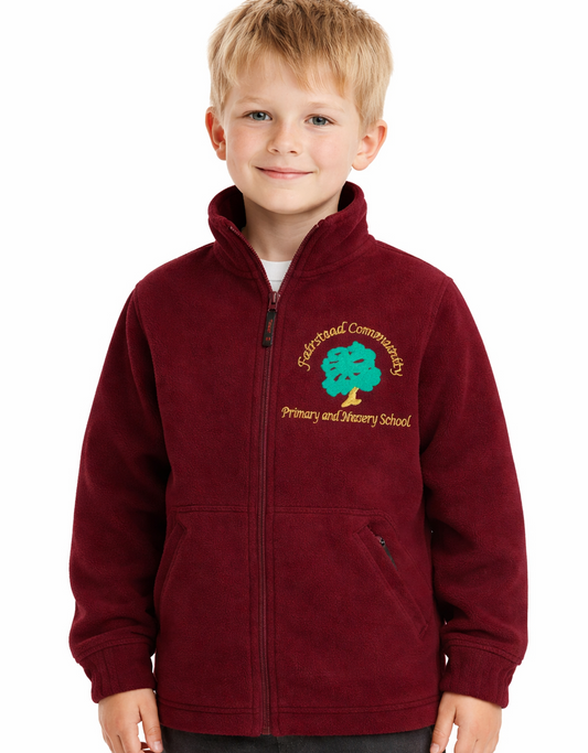 Maroon Microfleece with Fairstead Embroidered Logo
