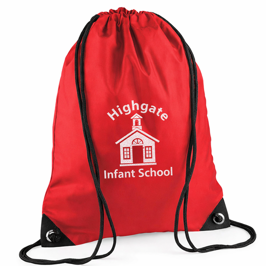 Red PE Bag with Highgate Printed Logo