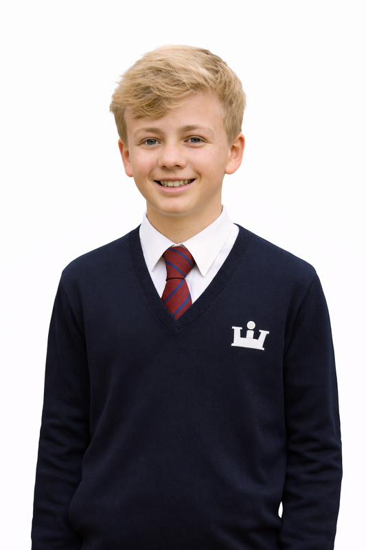 Navy Jumper with KES Embroidered Logo