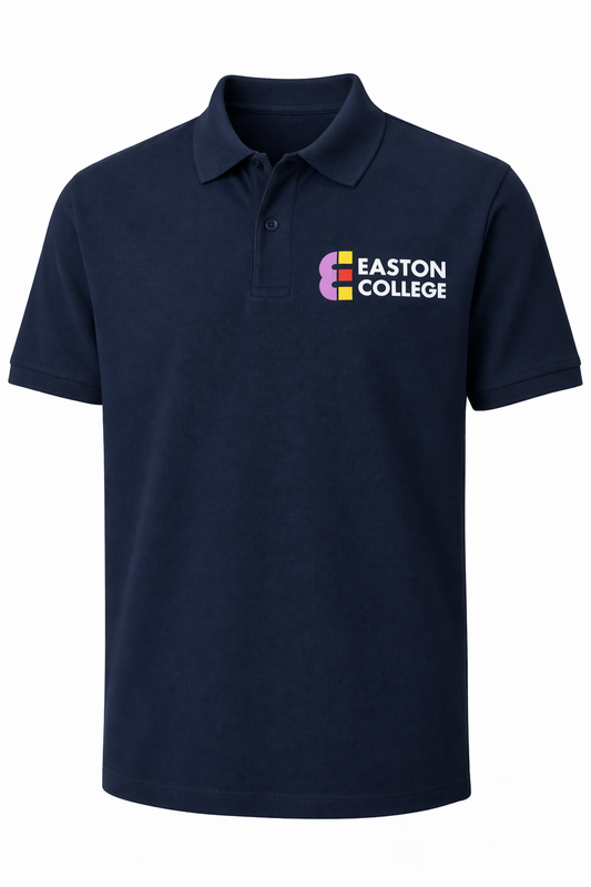 Navy Polo Shirt with Easton Embroidered Logo [Animal Studies HE]