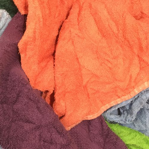 Mixed Coloured Toweling Rag 10Kg (TRAG10)