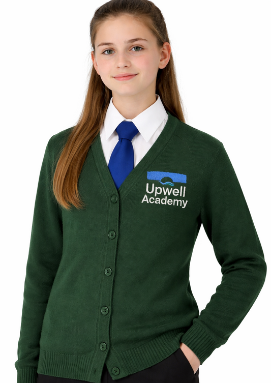 Bottle Cardigan with Upwell Embroidered Logo