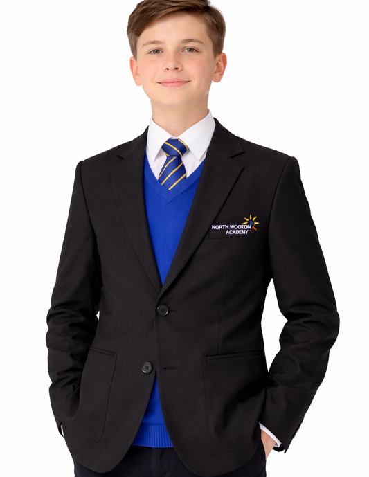 Black Blazer with North Wootton Embroidered Logo