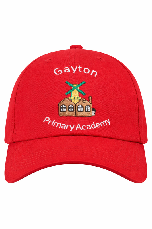 Red Cap with Gayton Embroidered Logo
