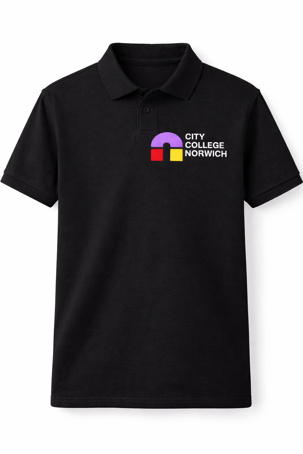 Black Polo with CCN Printed Logo [Hairdressing]