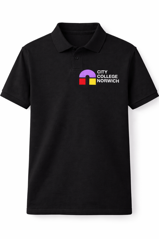 Black Polo with CCN Printed Logo [Hairdressing]