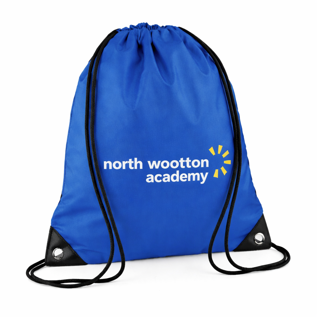 Royal PE Bag with North Wootton Printed Logo