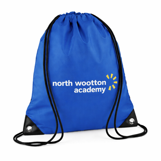 Royal PE Bag with North Wootton Printed Logo