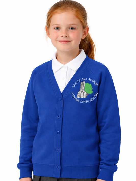 Royal Cardigan with Greyfriars Embroidered Logo