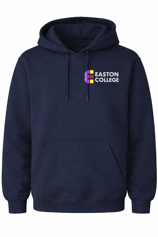 Classic Hoodie in Navy with Easton Embroidered Logo [Animal Studies HE]