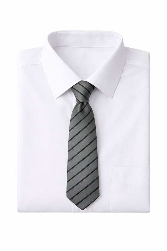 Southery Grey/Green Stripe Tie