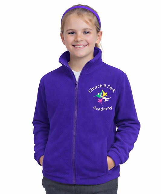 Purple Microfleece with Churchill Park Embroidered Logo