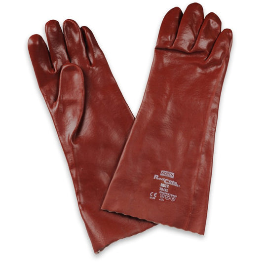 PVC Gauntlet North Glove Red  (R50X)