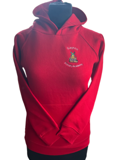 Red PE Hoodie with Gayton Embroidery