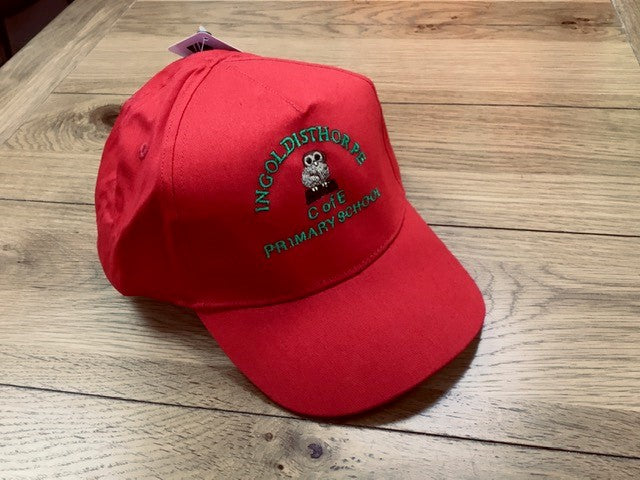 Red Legionnaire Hat with Ingoldisthorpe Embroidery