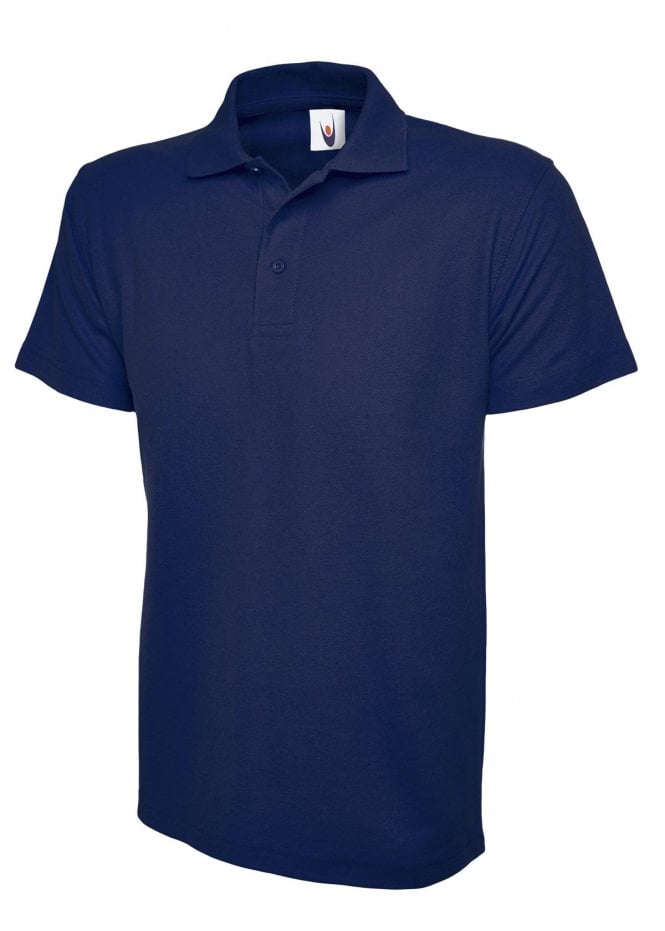 Navy Polo Shirt with Easton Embroidered Logo [Construction]